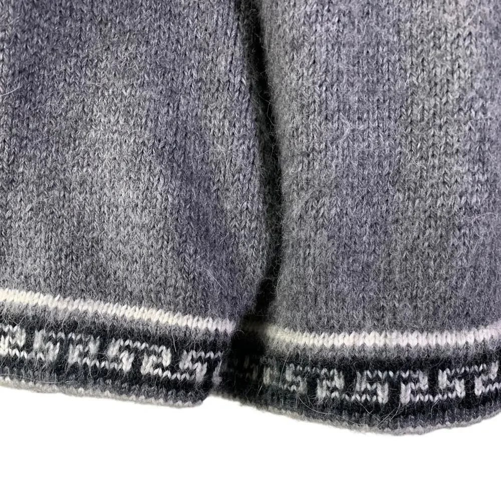 100% Alpaca Made in Peru Women's Hand Made Sweater Jumper Size S Pullover Soft - Picture 4 of 5